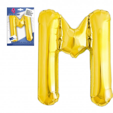Globe en polyamide lettre m hauteur 80cm