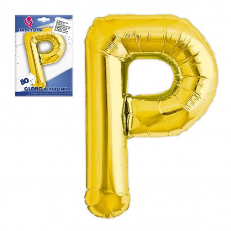 Ballon en polyamide lettre p hauteur ˜80cm.