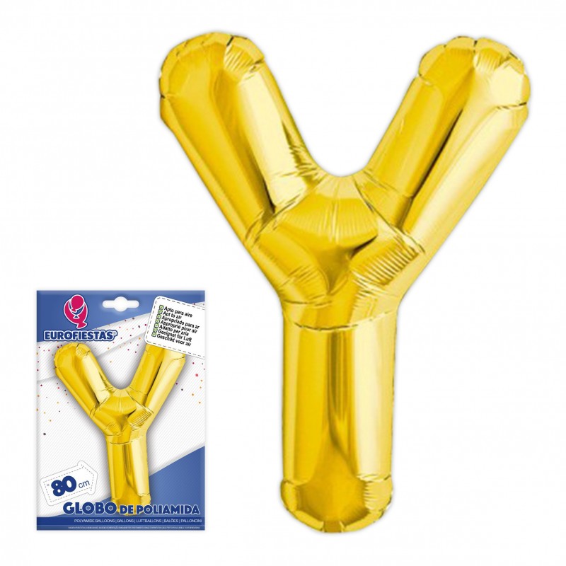 Ballon en polyamide lettre et hauteur 80cm