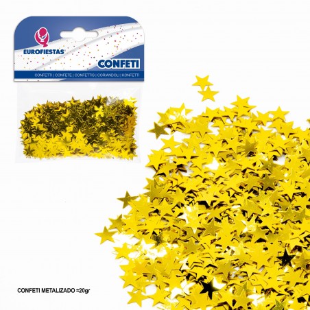 Confetti brillant étoile or