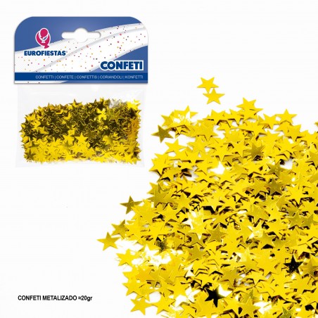 Confettis étoiles d or brillant