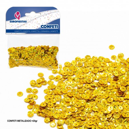 Confettis brillants paillettes dorées