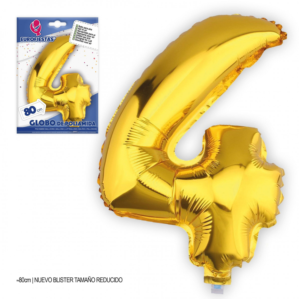 Ballon en polyamide numéro 4 hauteur 80cm