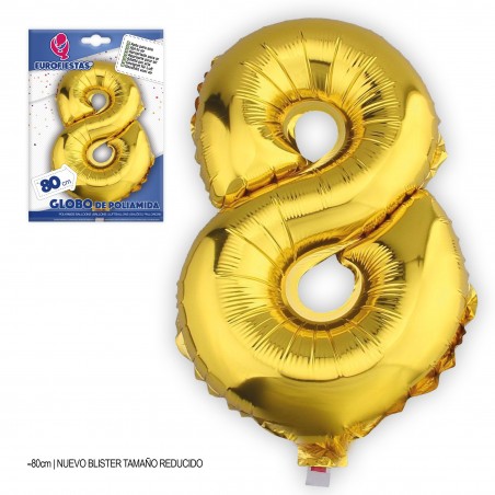 Ballon en polyamide numéro 8 hauteur 80 cm