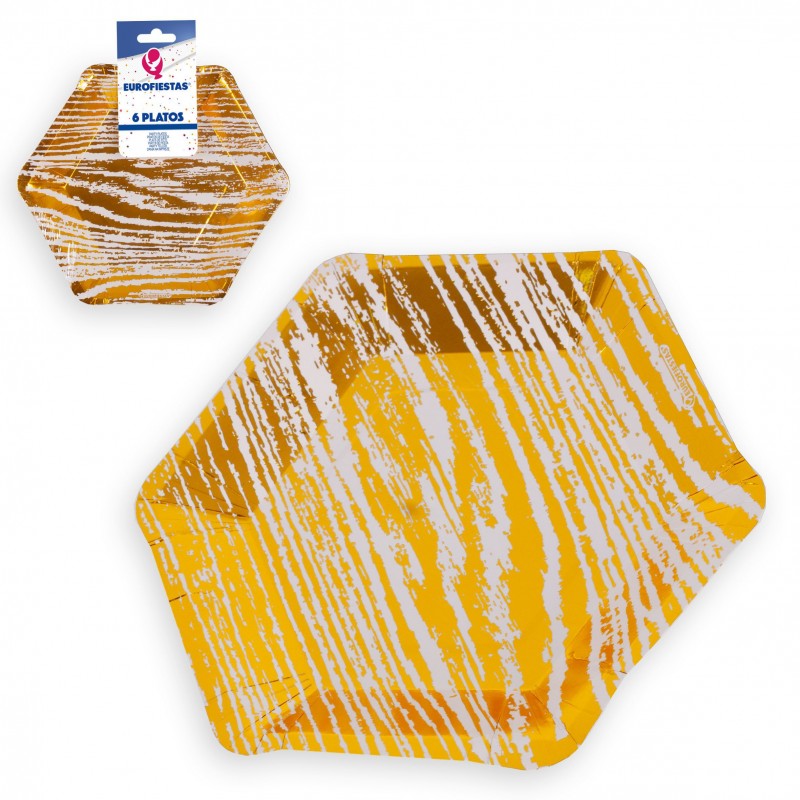 Plats collection veines d'or