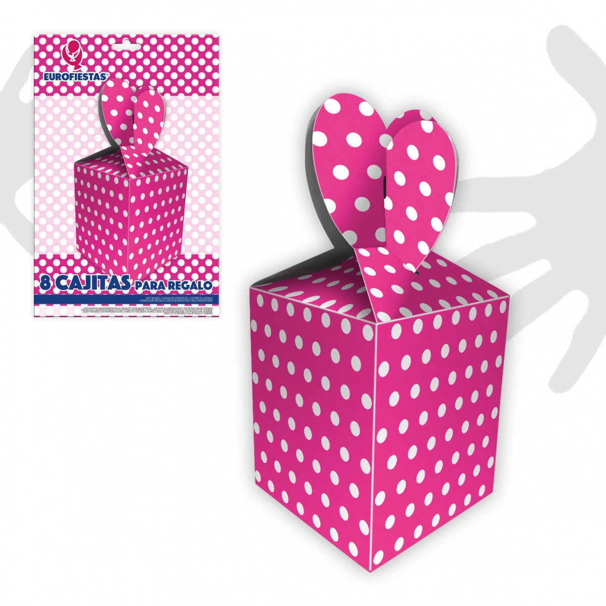 Bonbonnière fuchsia à pois 8