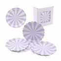 Assiette pastel soleil 18cm violette