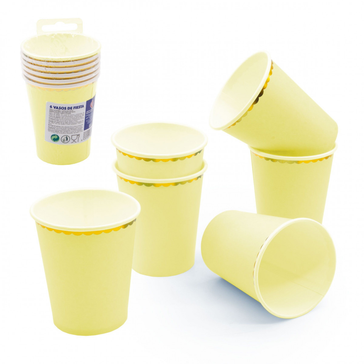 Verre pastel jaune