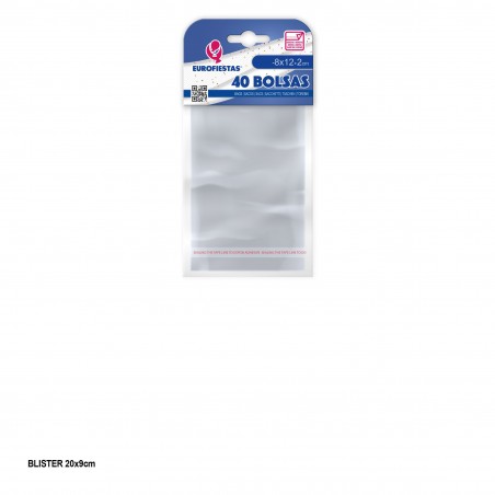 Sachet à fermeture adhésive 8x12+2
