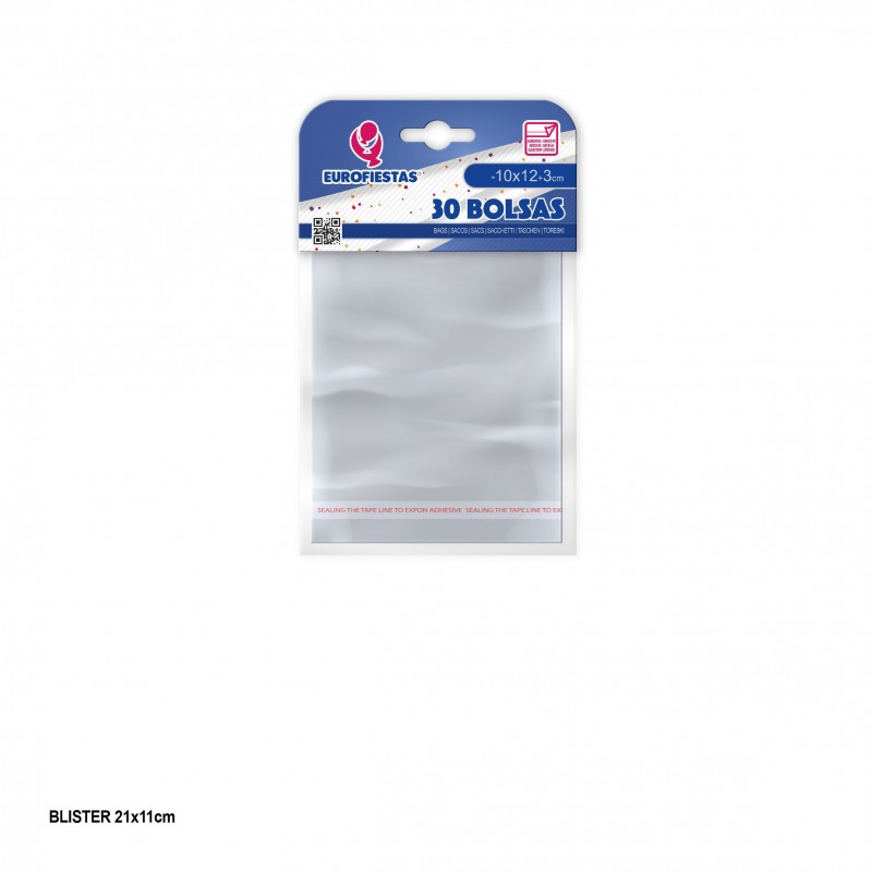 Sachet à fermeture adhésive 10x12+3