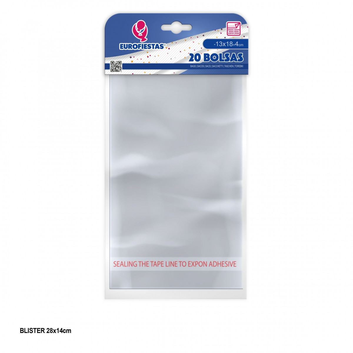 Sachet à fermeture adhésive 13x18+4