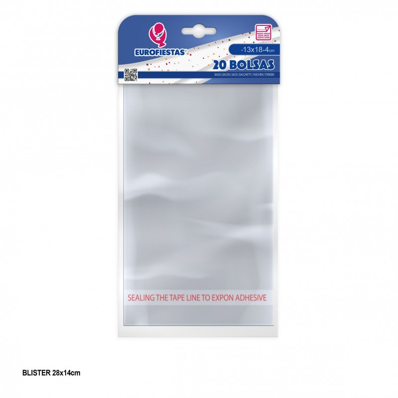 Sachet à fermeture adhésive 13x18+4