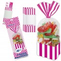 Sachet de bonbons carré fuchsia