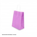 Sac papier 22x18x8cm violet