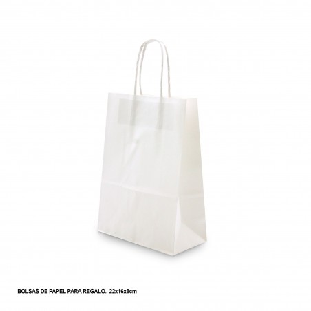 sac blanc moyen avec couvercle transparent