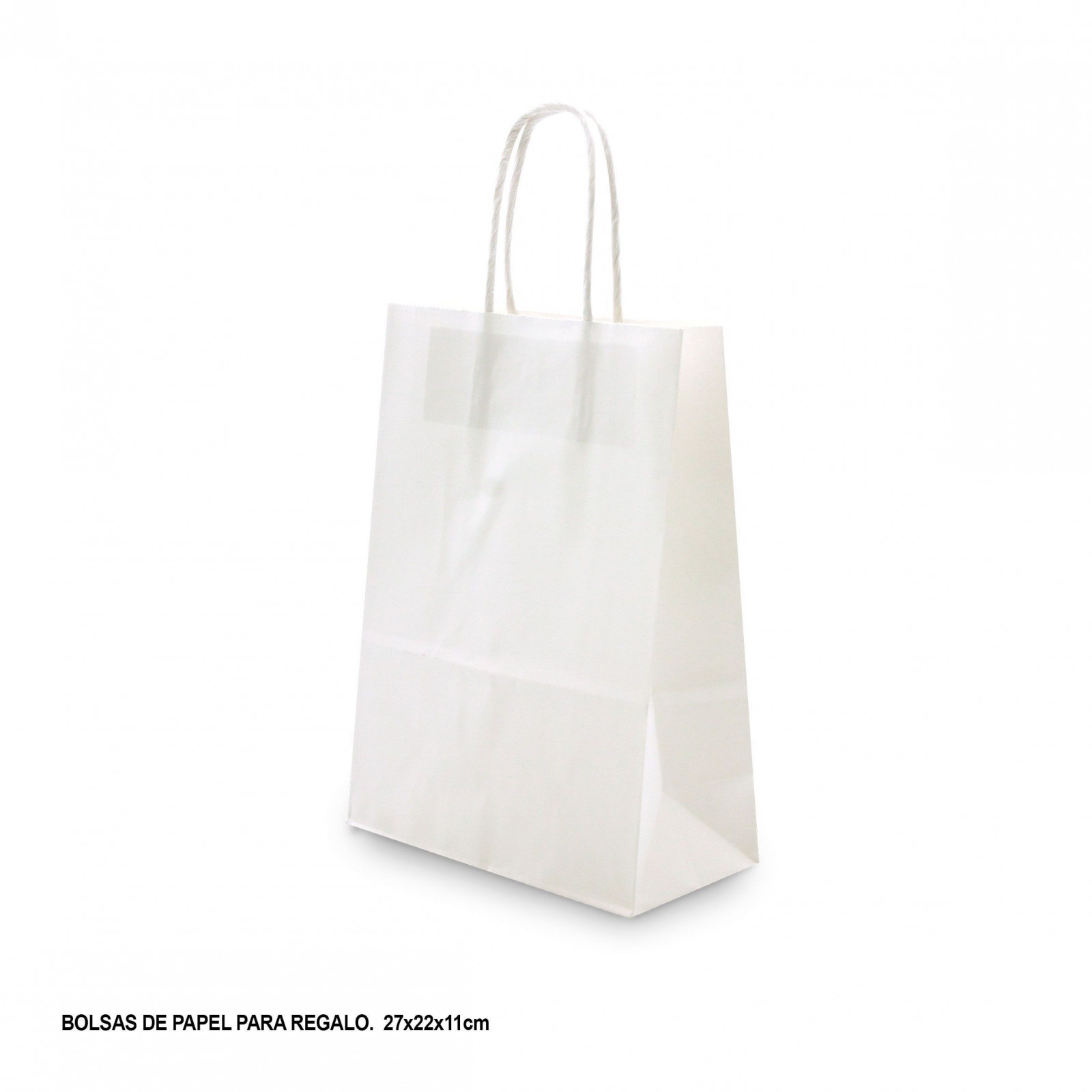 Sac en papier blanc 27x22x11cm