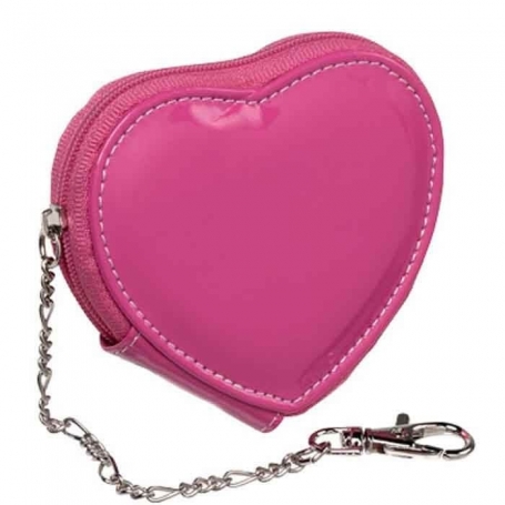 Porte Monnaie Coeur Rose