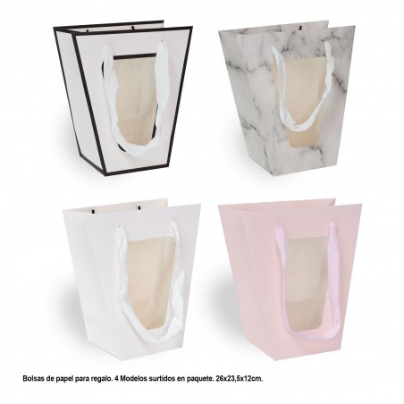 Sac Cadeau Fenêtre Trapèze 4 Modèles Grand