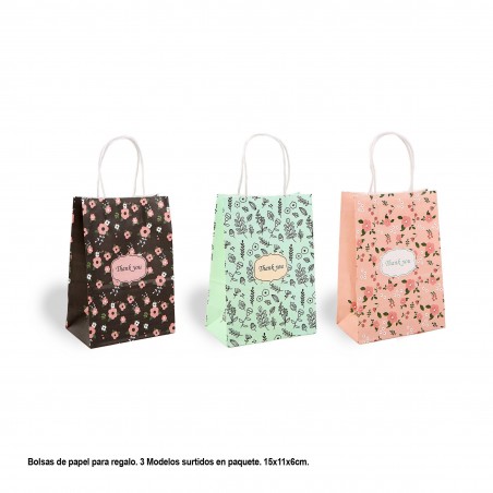 Merci Sac Cadeau 3 Petits Modèles