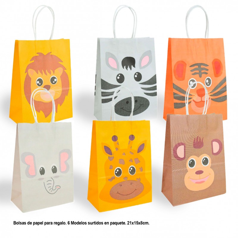 Sac Cadeau Animaux 6 Modèles Grand Sac Cadeau Animaux 6 Modèles Grand