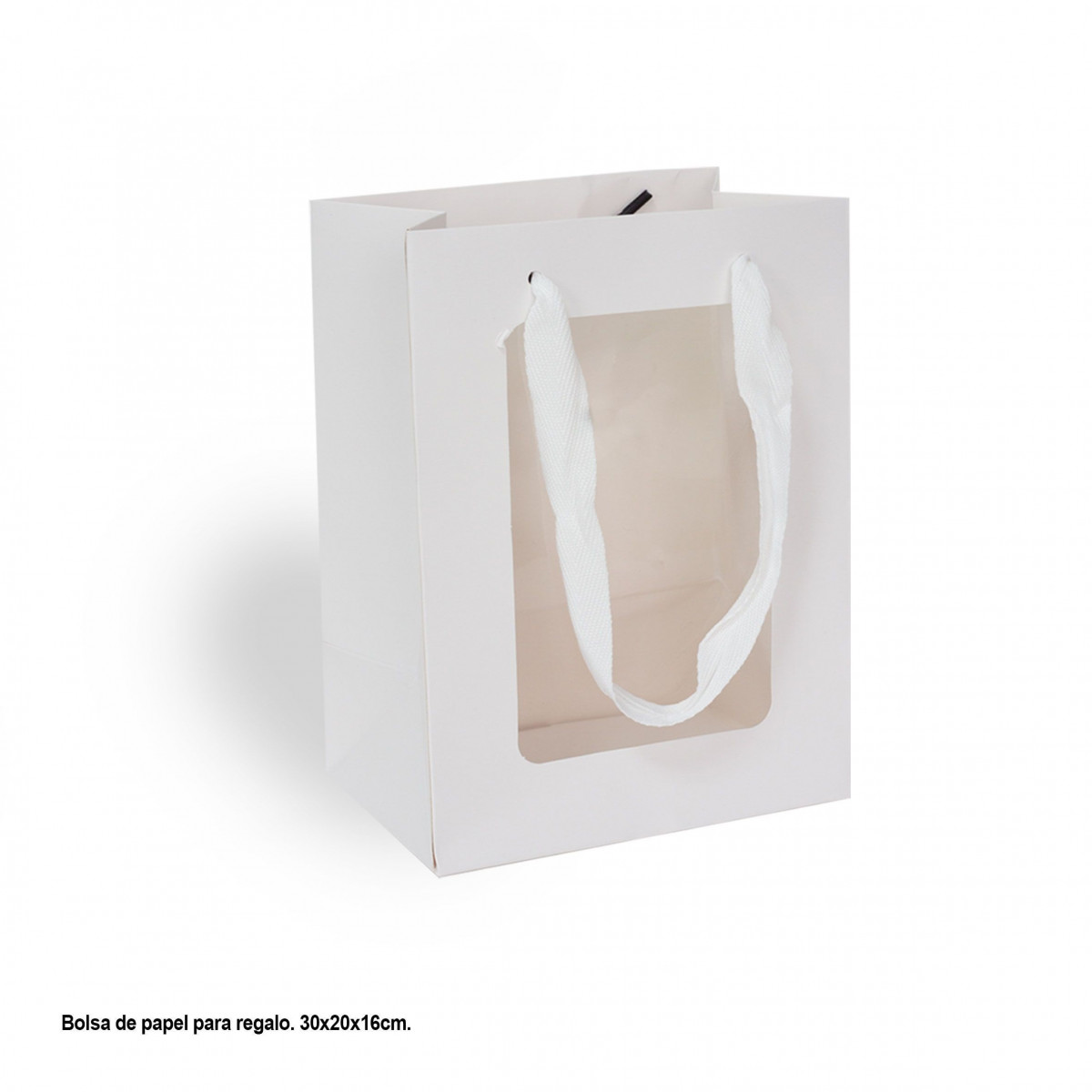 Grand sac cadeau fenêtre blanc