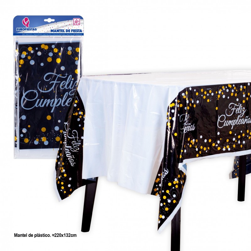 Nappe 220x132 collection noir jaune
