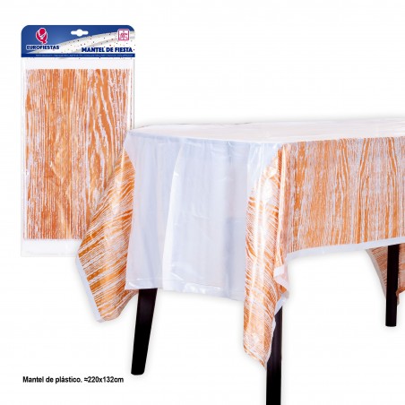 Nappe 220x132 collection veines or rose