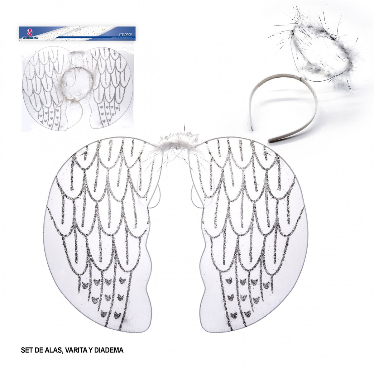 Ensemble d'ailes blanches