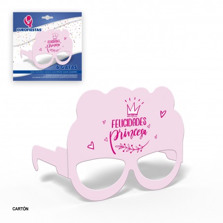 Collection de lunettes en carton félicitations princesse