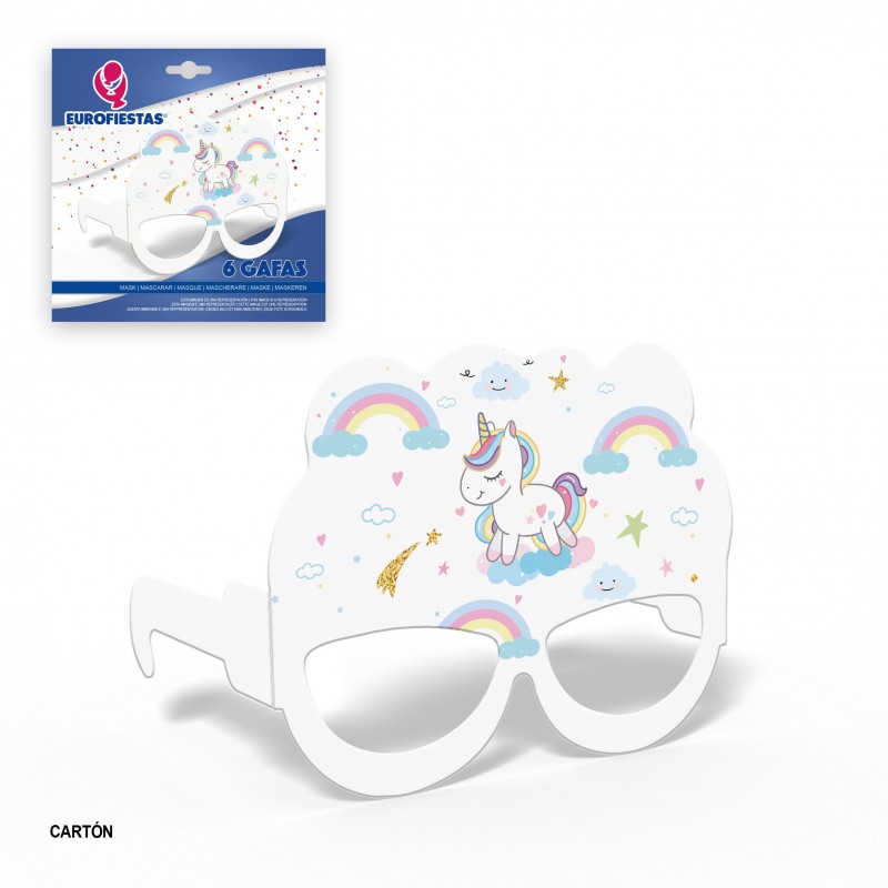 Masque en carton collection licornes