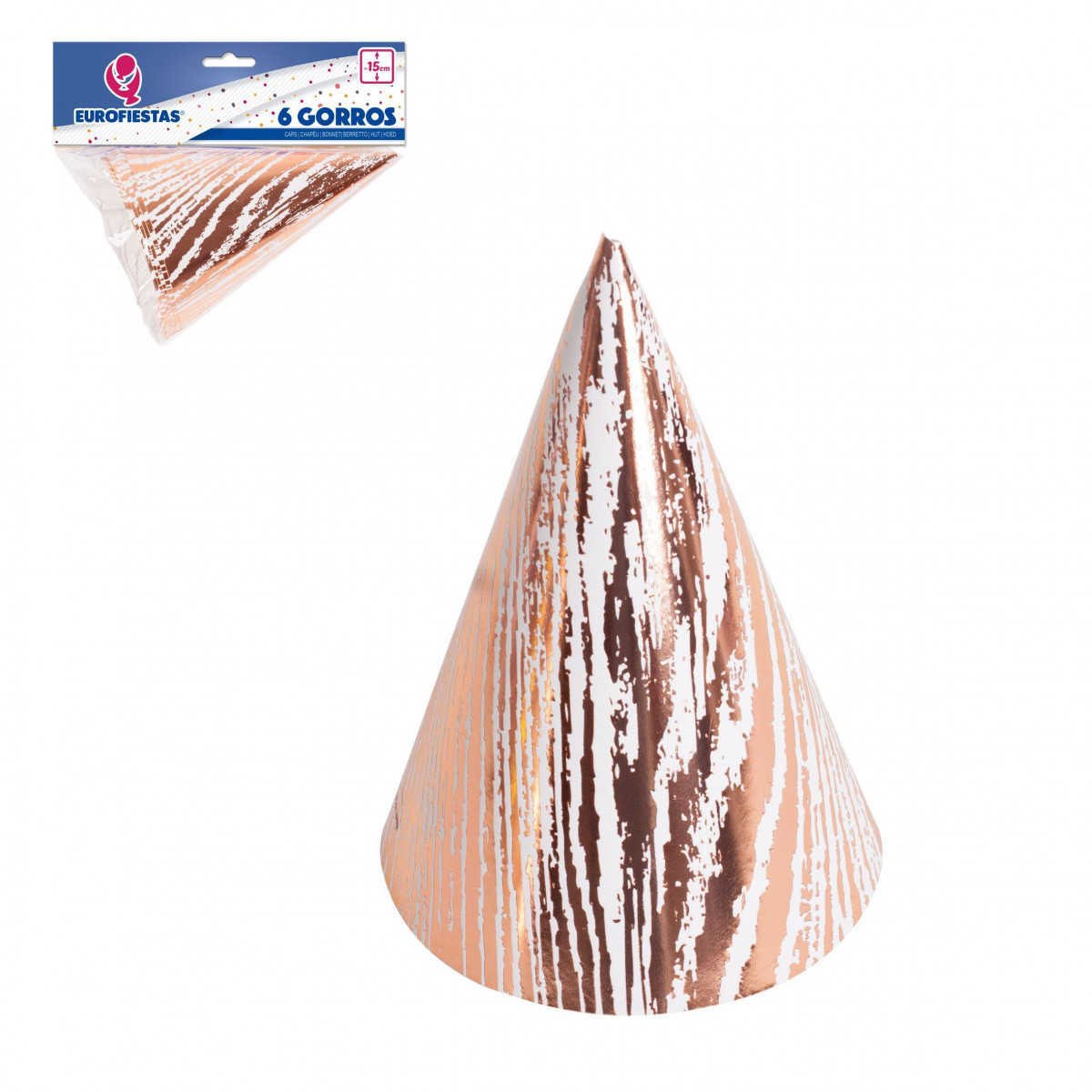 Chapeau collection veines or rose