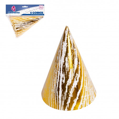 Chapeau collection rayures or