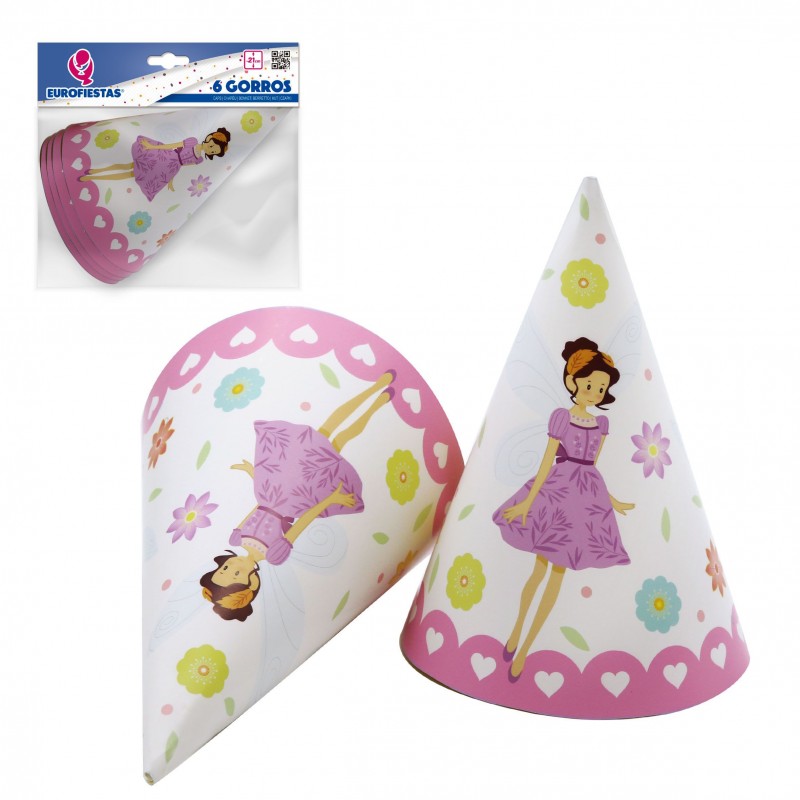 Pack de 6 chapeaux fleurs