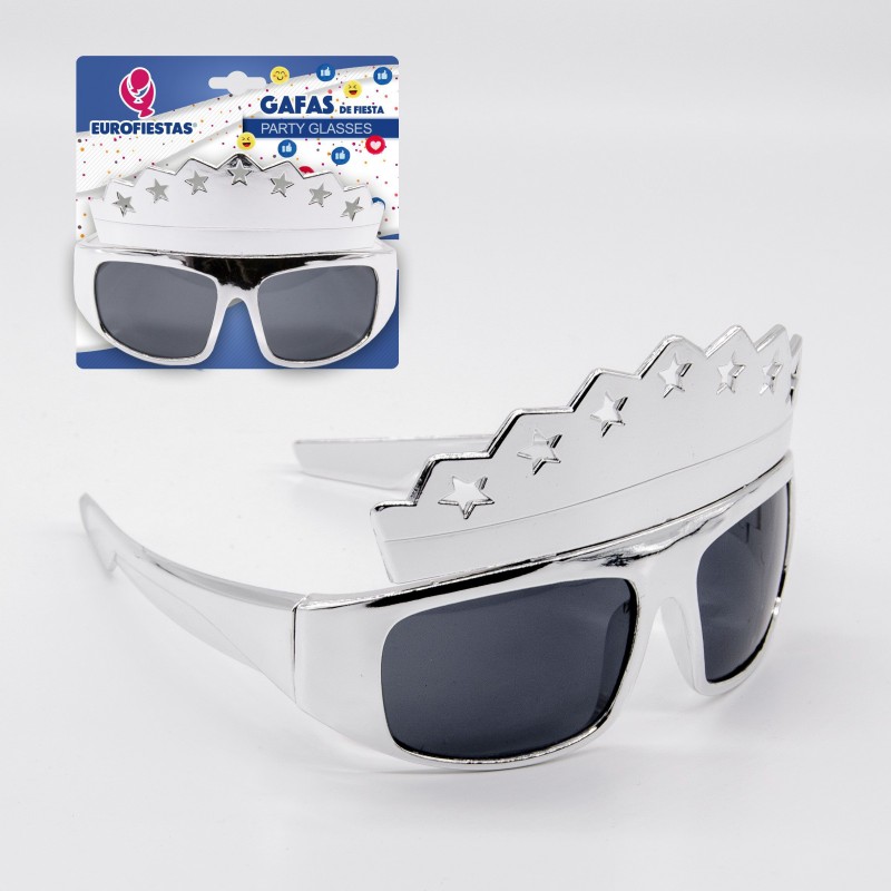 Lunettes de fête couronne avec étoiles