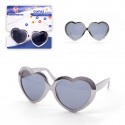 Lunettes cœurs argentés