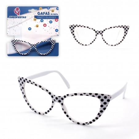 Lunettes à pois blancs