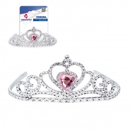 Couronne diamant cœur rose