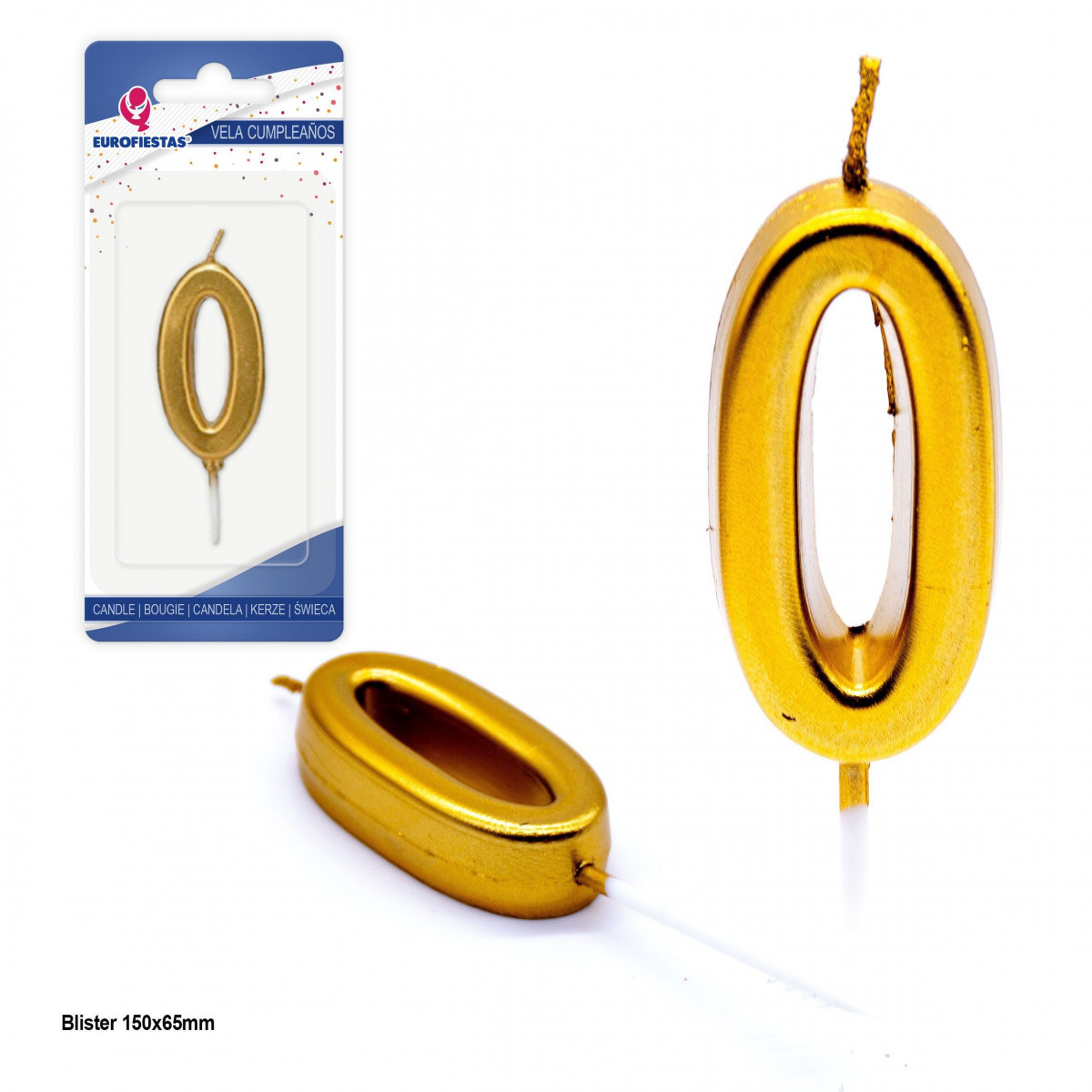 Bougie dorée n° 0