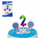 Bougie joyeux anniversaire teintes nº 2