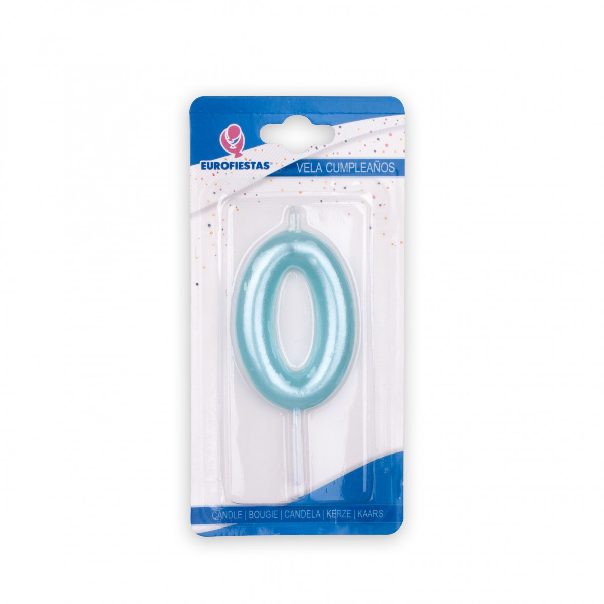 Bougie bleue numéro 0