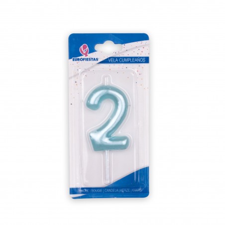 Bougie bleue numéro 2