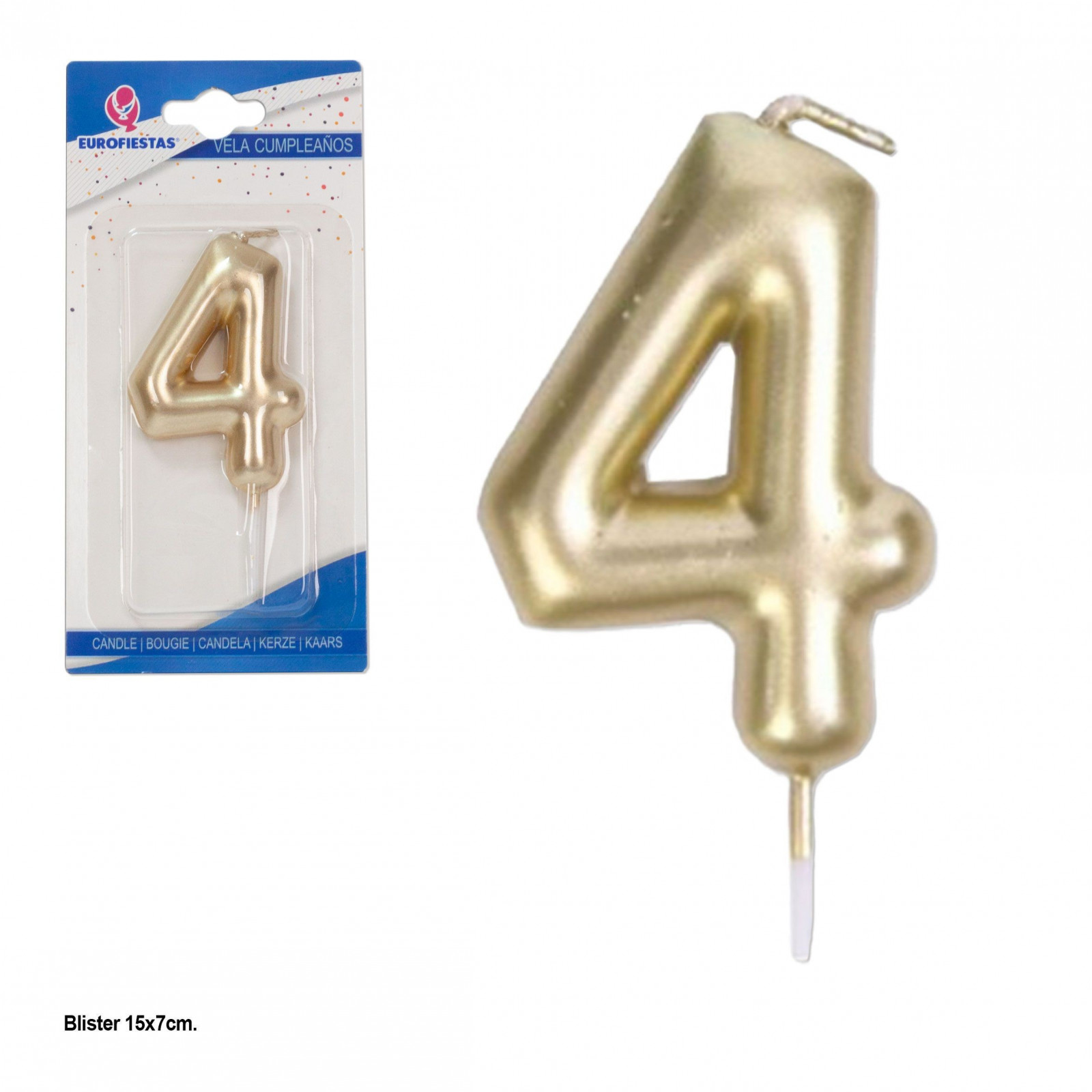 Bougie bénite or n° 4