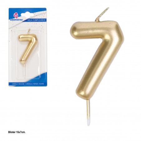 Bougie bénite or n° 7
