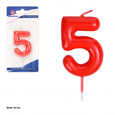 Bougie rouge bénie n° 5