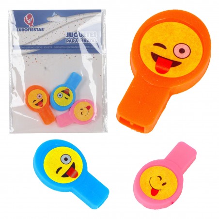 Jouets, sifflets et visages de piñata