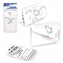 Carte d'invitation collection licornes