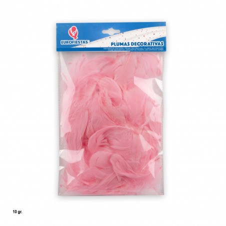 Plumes déco 10g rose