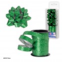 Rouleau 10m boucle 1cm vert pailleté