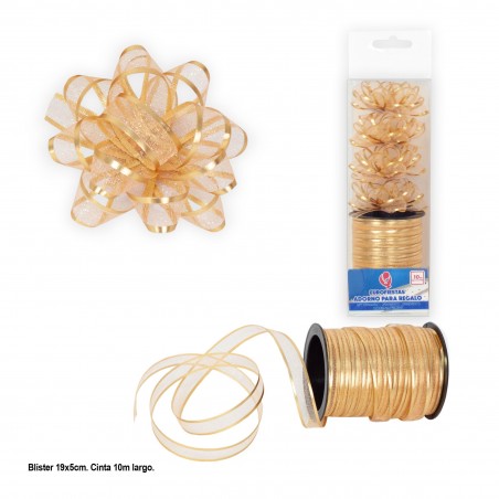 Rouleau 10m Boucle 1cm Or