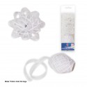 Rouleau 10m boucle 1cm blanc